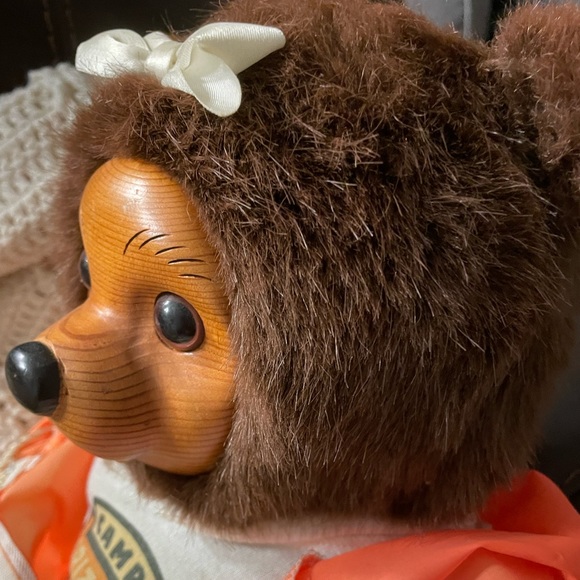 Rare HTF Robert Raikes “Camp Grizzly” Signed & Numbered Charming Wood Face Bear - Picture 11 of 17